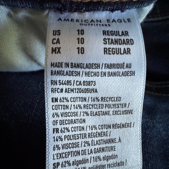 American Eagle Outfitters Indigo Jeans Size 10 - Picture 3 of 3